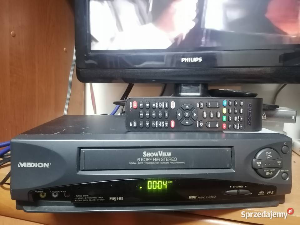 Magnetowid VHS Medion MD 9023 HIFI stereo pilot