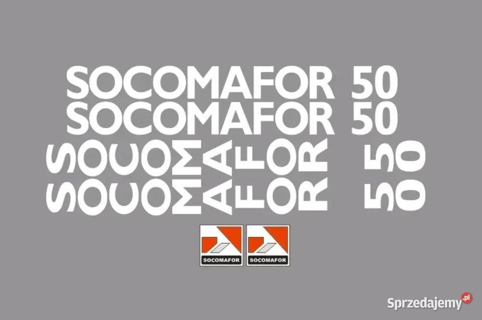 Naklejki oklejenie SOCOMAFOR 50 Zamiennik Do maszyn budowlanych