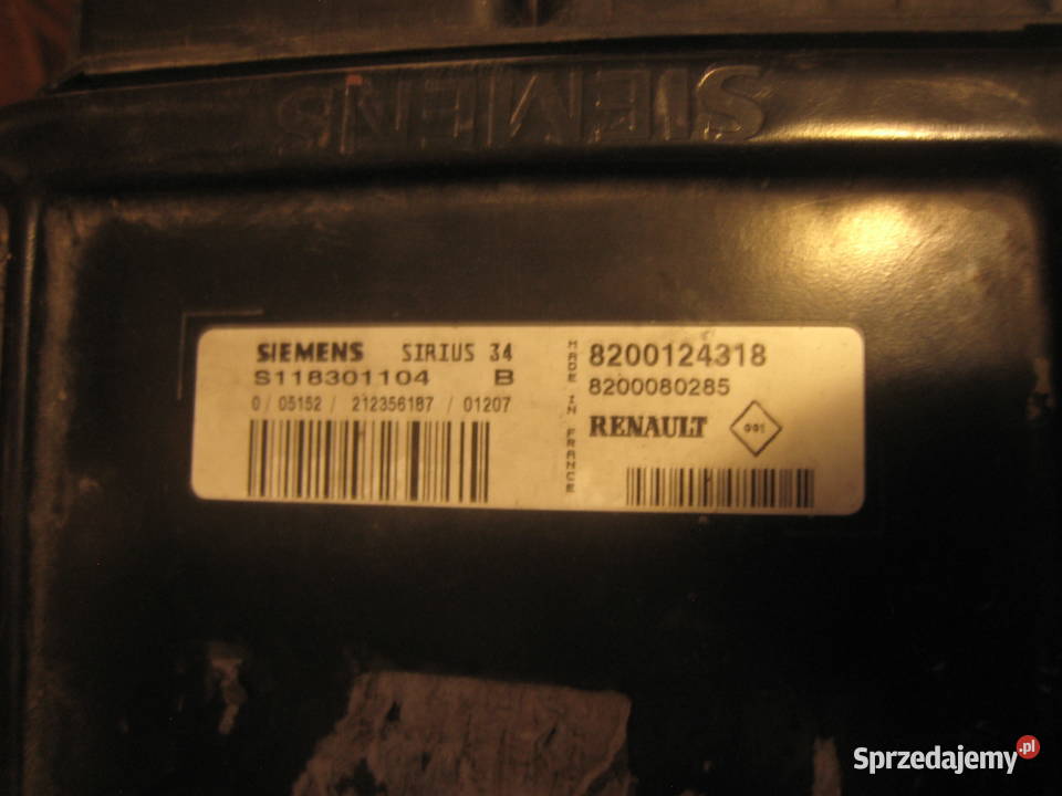 Komputer zestaw startowy Renault megane scenic Komputery małopolskie Kraków sprzedam