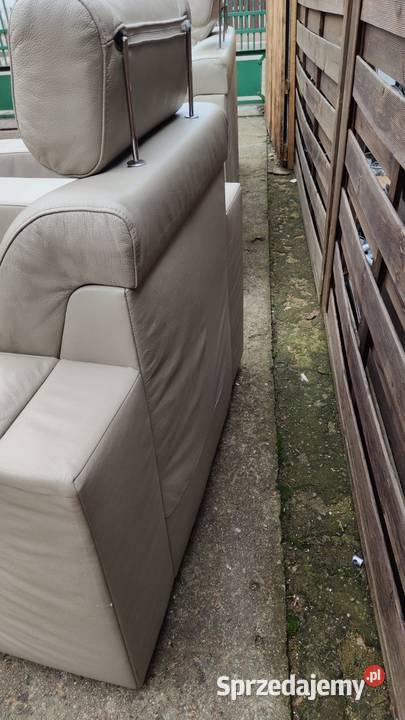 Komplet skórzany Meblomak kanapa z funkcją Warszawa