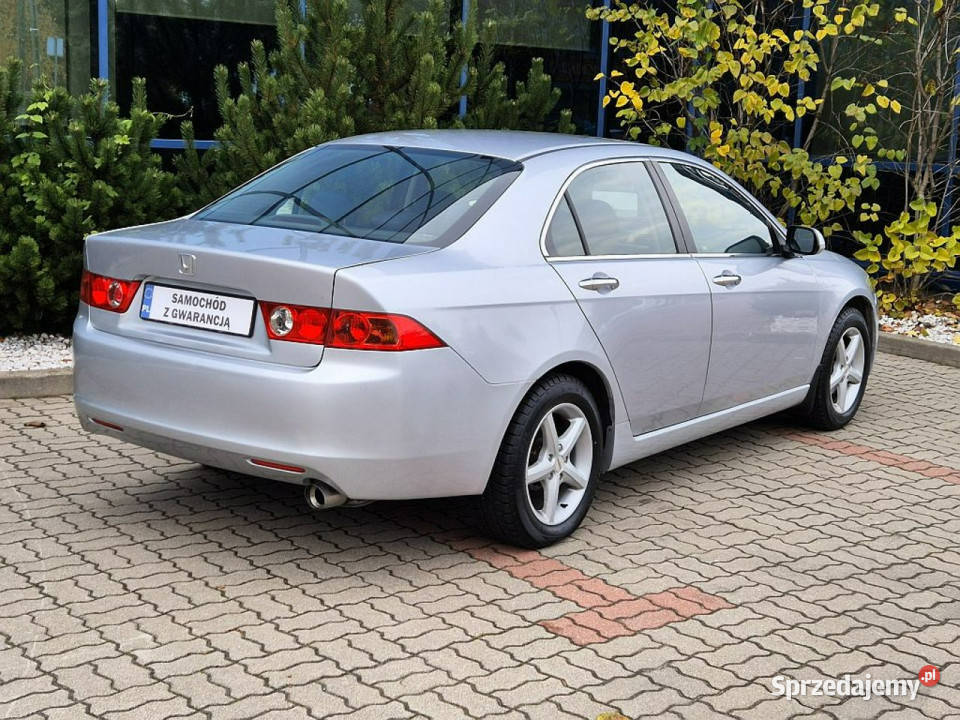 Honda Accord 20 GWARANCJA manual sedan skóry srebrny mazowieckie Warszawa sprzedam