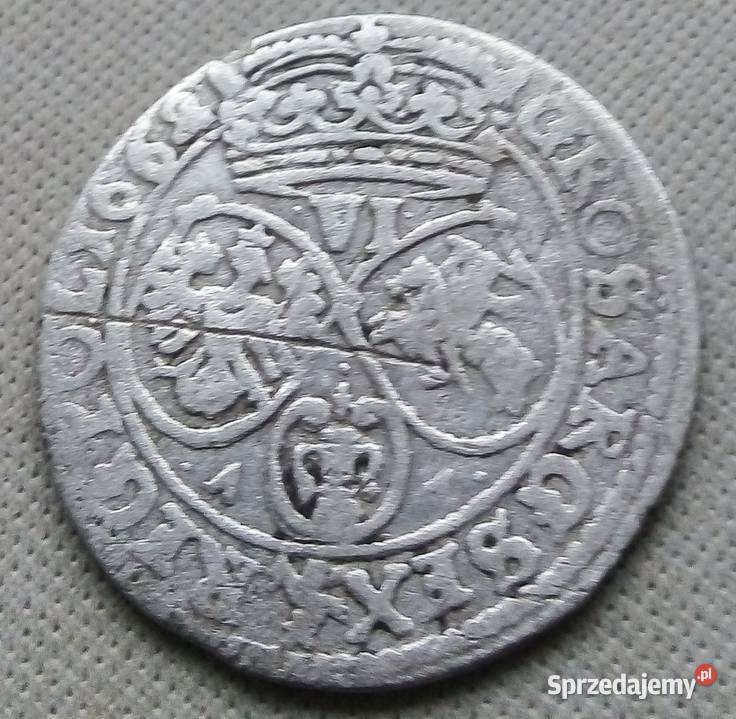 POLSKA6 GROSZY1662 r SREBRO AT JAN KAZIMIERZ