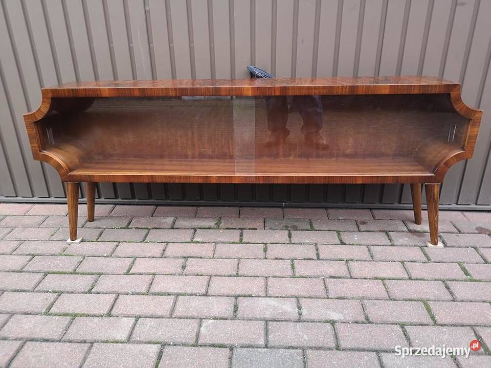 Komoda Niska RTV ARTDECO Unikat Orzech 158 Stara Swarzędz