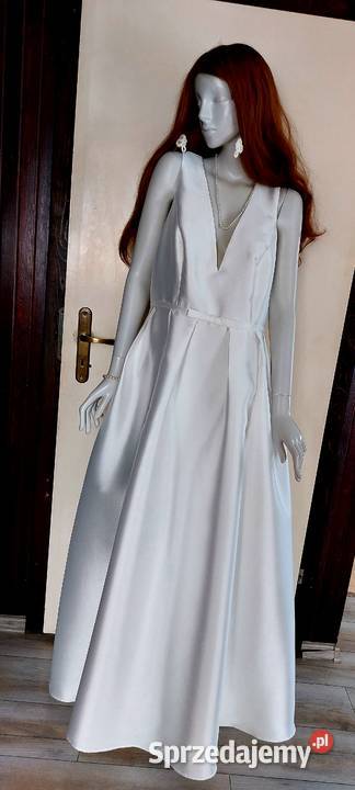 Suknia ślubna z kieszeniami rozmiar 46 Długopole Dolne