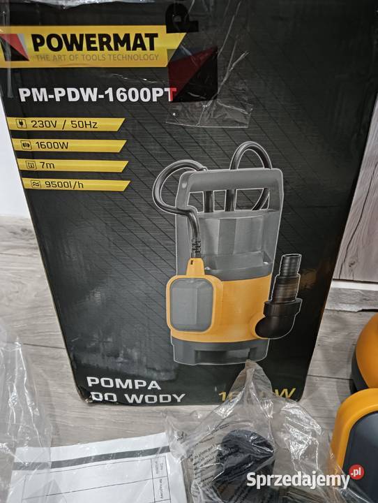 Pompa zatapialna Powermat 1600 W 9500 lh Wałbrzych