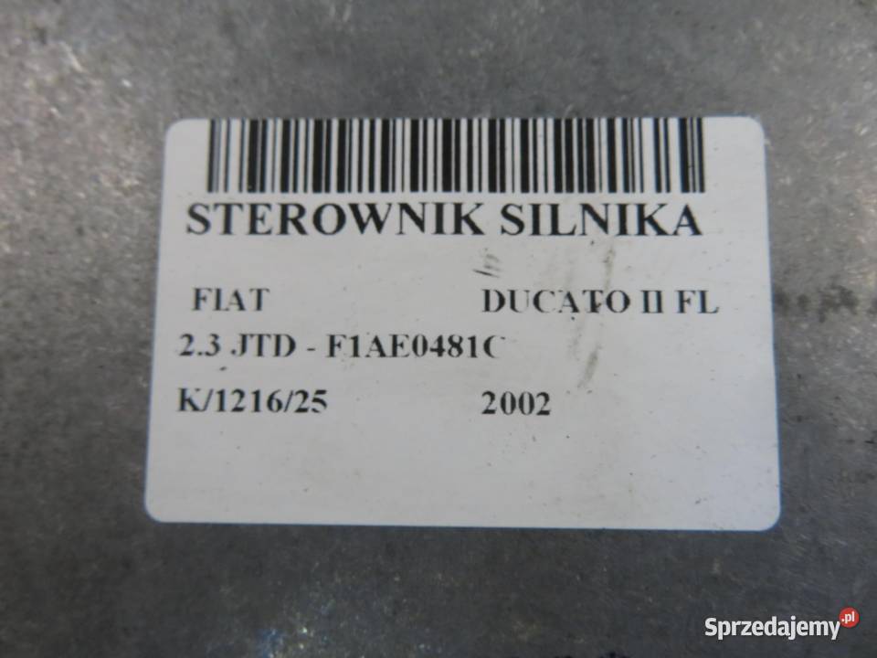 STEROWNIK FIAT DUCATO II FL 23 JTD 1329236080