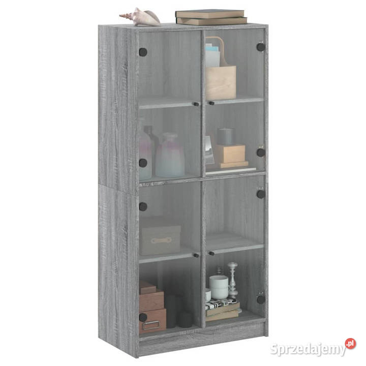 Szafka z drzwiczkami szary dąb sonoma 68x37x142 Warszawa