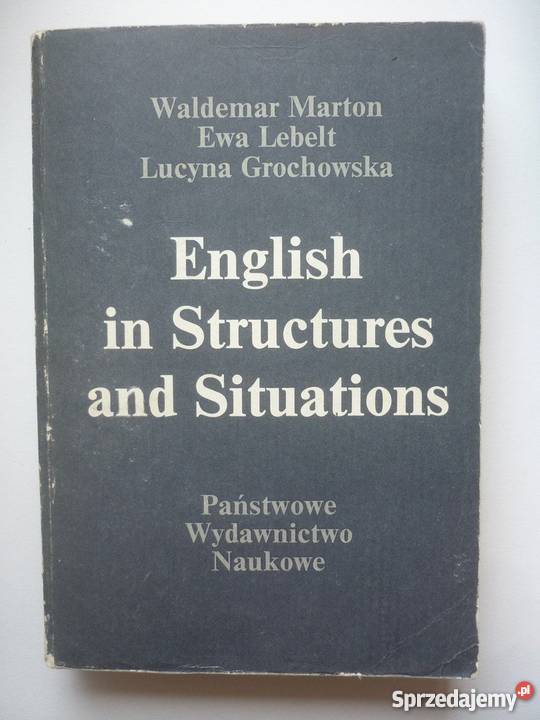 ENGLISH IN STRUCTURES Książki do nauki języka obcego Elbląg sprzedam