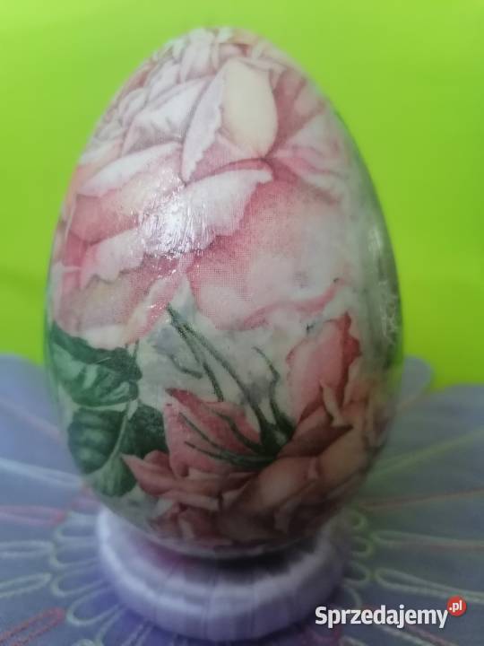 jajko pisanka ozdoba srtoik 12 róże