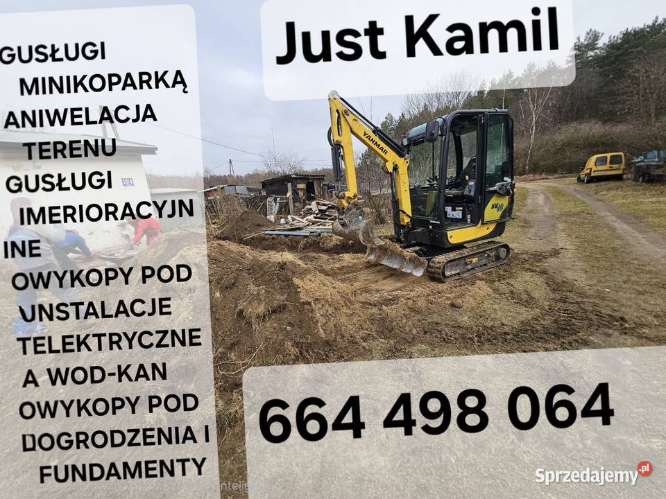 USŁUGI MINIKOPARKĄ Załuski