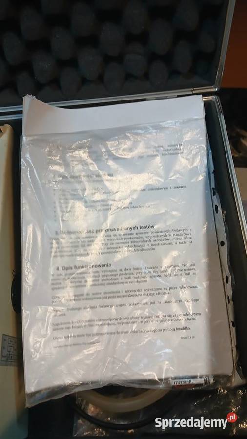 Przyrząd kontrolny do testów masek aparat sprzedam