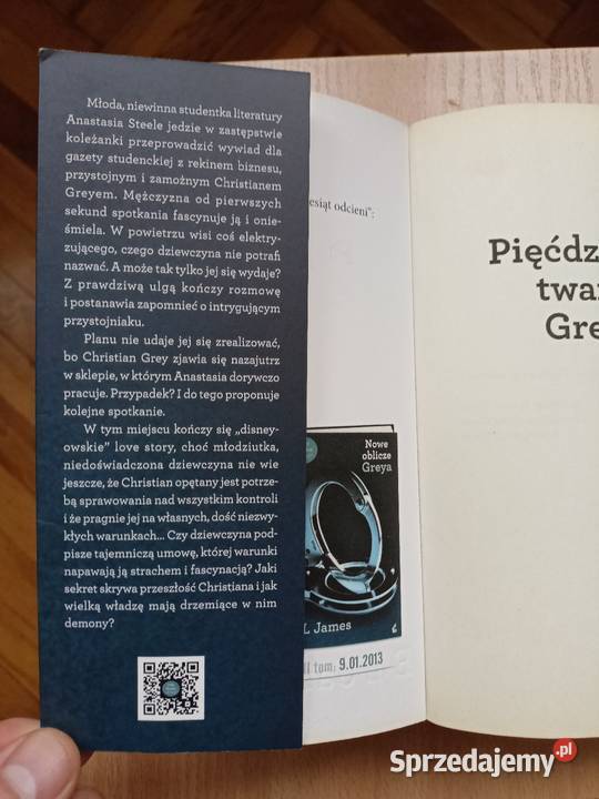 Książka Pięćdziesiąt twarzy Greya Pozostałe Koszalin sprzedam