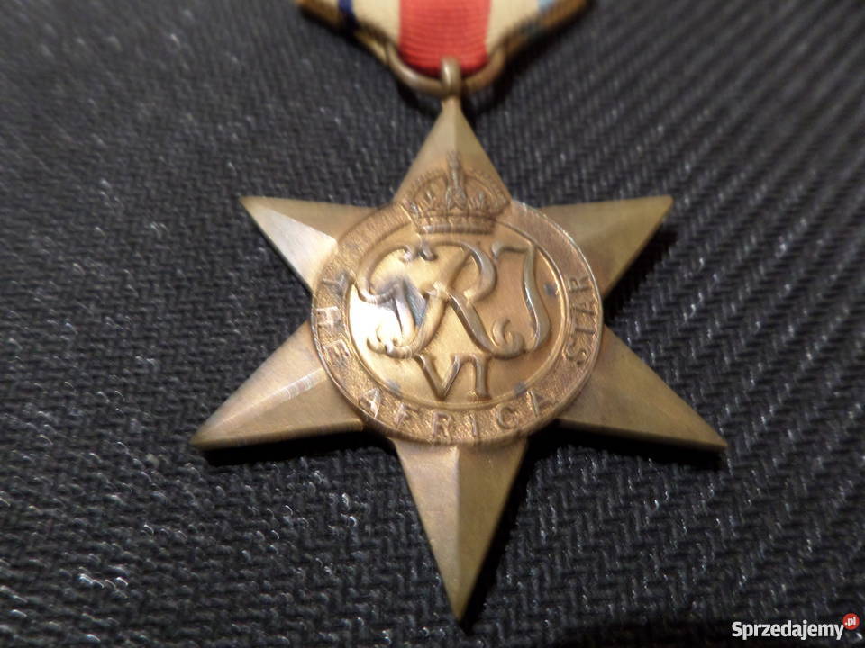 Brytyjska Gwiazda Afrykę The Africa Star Antyki, Sztuka, Kolekcje Poznań