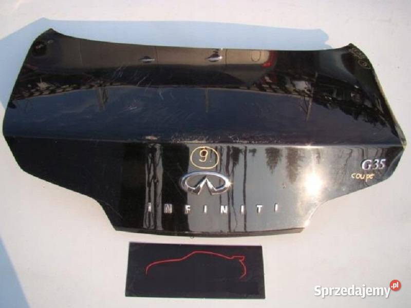 KLAPA TYŁ POKRYWA BAGAŻNIKA INFINITI G35 COUPE wielkopolskie Nowy Tomyśl