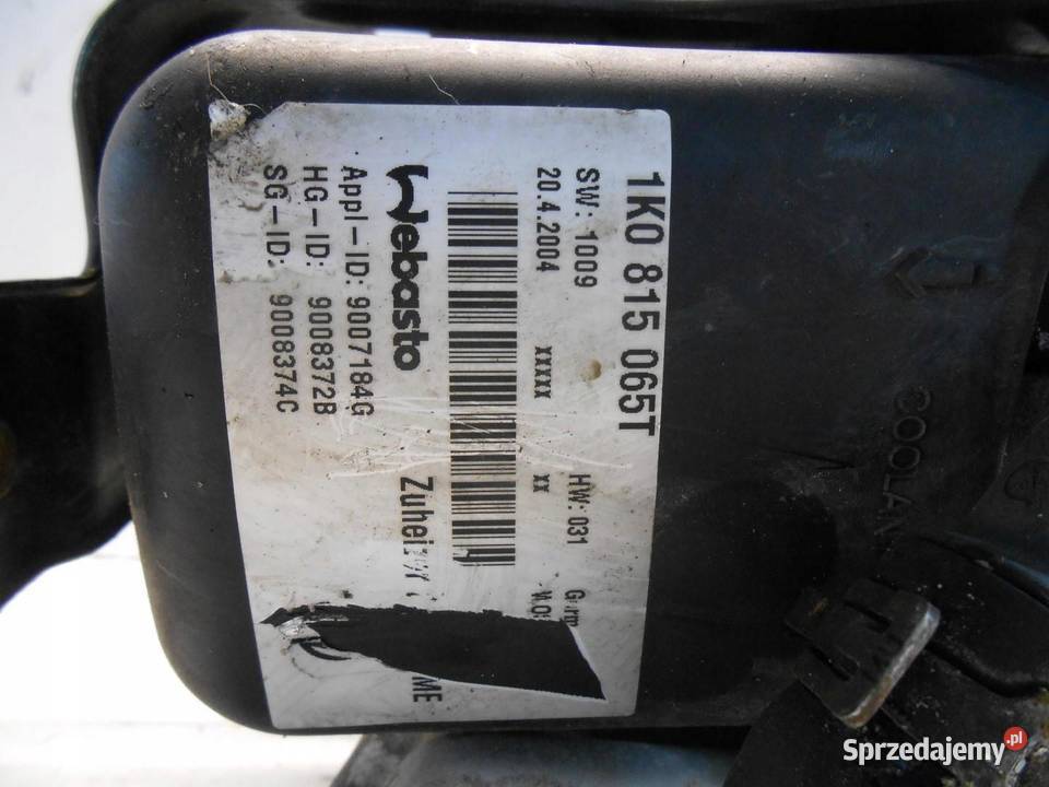 WEBASTO DOGRZEWACZ PEUGEOT 307 14 HDI osobowe sprzedam