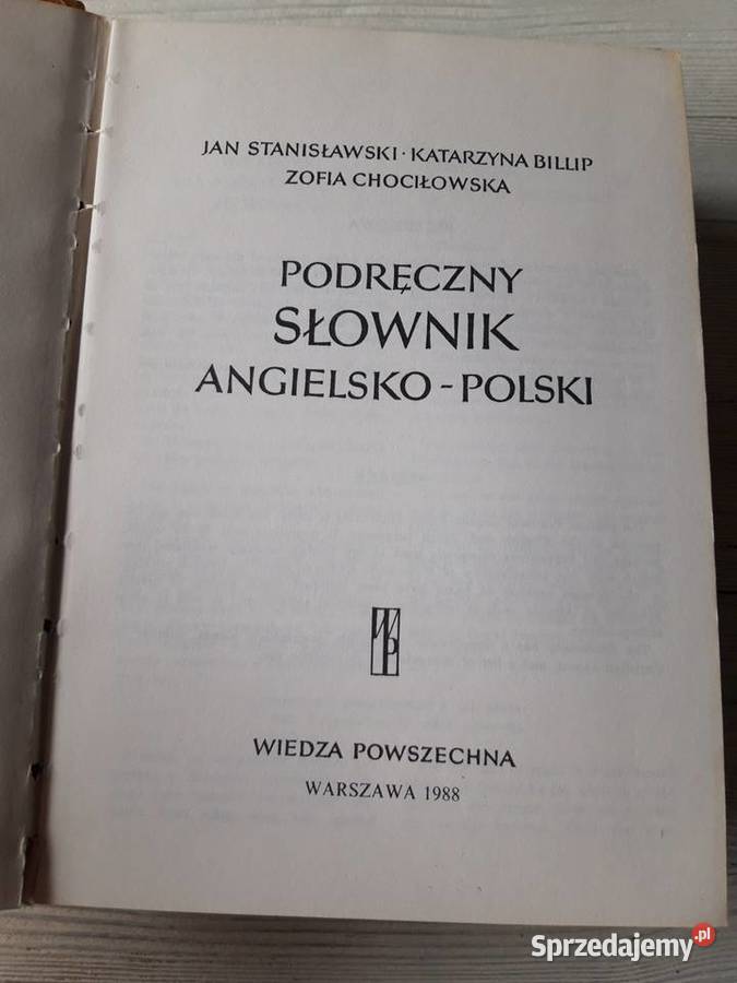 Podręczny słownik angielsko polski Wiedza śląskie Bielsko-Biała