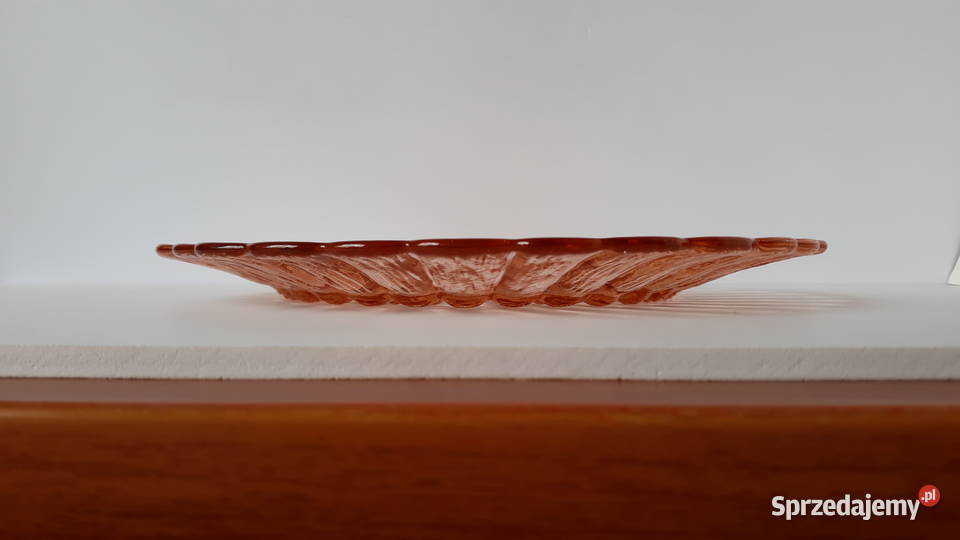 Talerz Cora ok 235 Ząbkowice kolorowe szkło PRL sprzedam