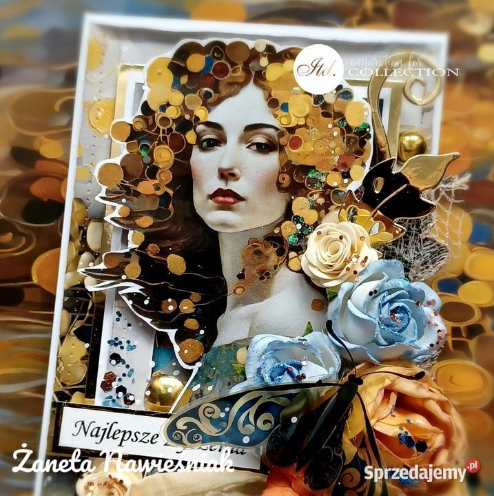 Kartka ręcznie robiona kobieta uniwersalna