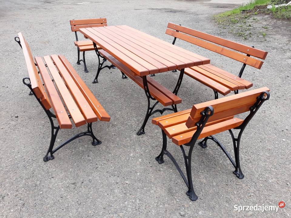 NOWE meble ogrodowe zestawy komplety gruba deska Polańczyk