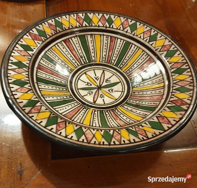 Duży TALERZ ceramiczny marokański dekoracyjny na sprzedam