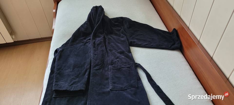 IKEA szlafrok męski granatowy bawełna NJUTA Sosnowiec