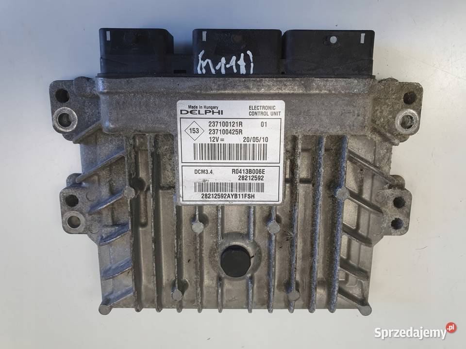 Renault Megane III 15 DCI KOMPUTER SILNIKA Komputery Rudka