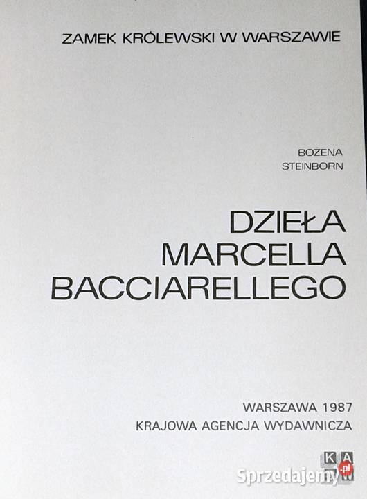 Dzieła Marcella Bacciarellego Bożena Steinborn Chełm