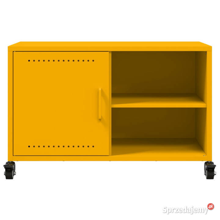 Szafka RTV musztardowa 68x39x435 stal WM846671 Warszawa