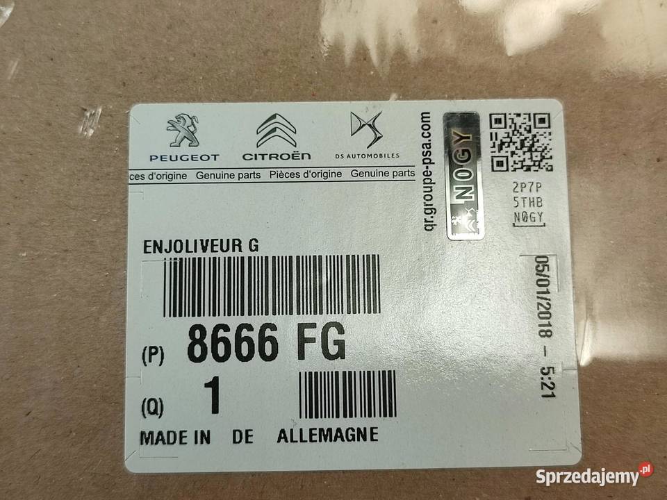 NAKLEJKA NA DRZWI LEWY PRZÓD CITROEN C3 II 2009 Emblematy sprzedam