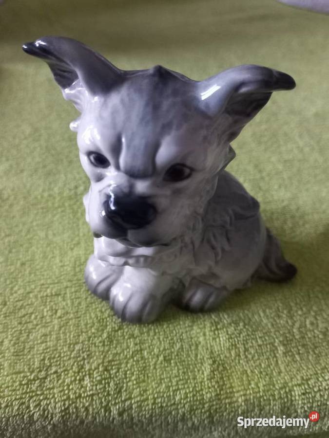Figurka porcelanowa Terrier szary Goebel kujawsko-pomorskie Toruń