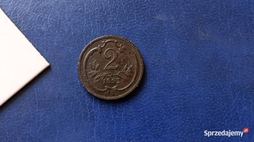 Stare monety 2 halerze 1897 Austria Lesko sprzedam