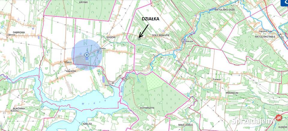 Sprzedam działkę z laskiem sosnowym Godów 6000M2