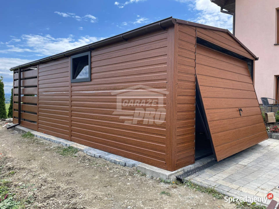 Garaż blaszany 35x45 wiata 35x2m Brama okno dolnośląskie Jelenia Góra