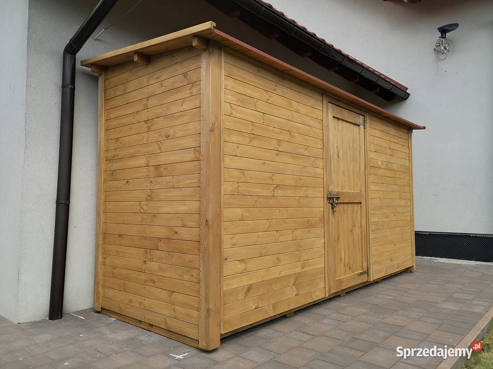 Domek narzędziowy 4 x 15m z dachem prostym Kalety