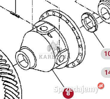Massey Ferguson 8470 8480 Obudowa Mechanizmu