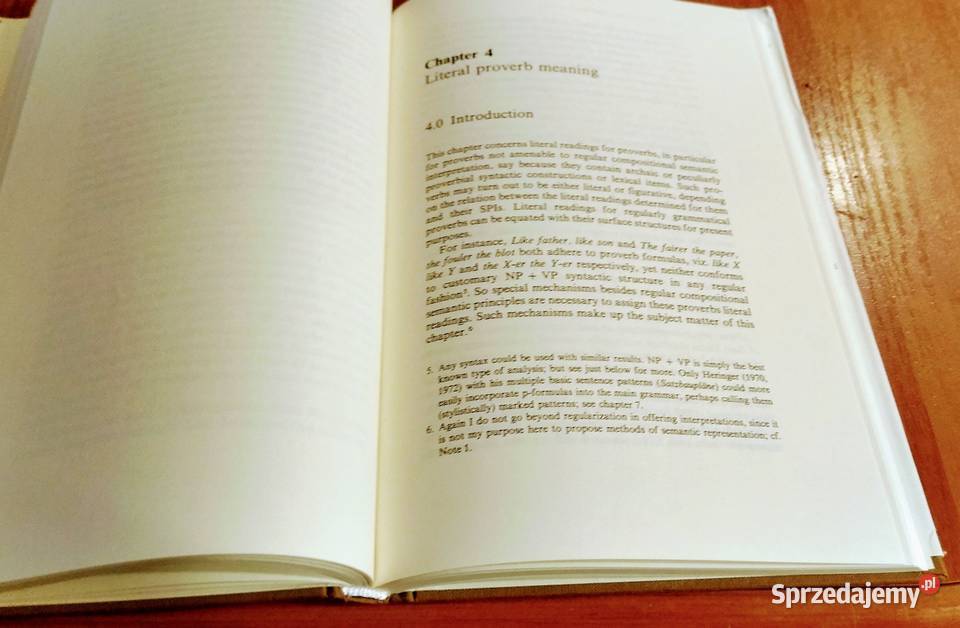 How proverbs mean semantic studies in English ISBN 0899250378 pomorskie Gdańsk