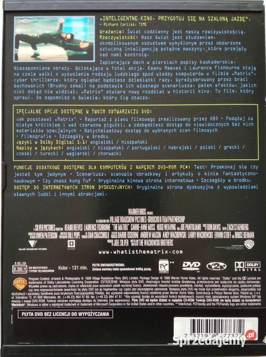 Matrix 13 5DVD Keanu Reeves Hugo Weaving Łódź