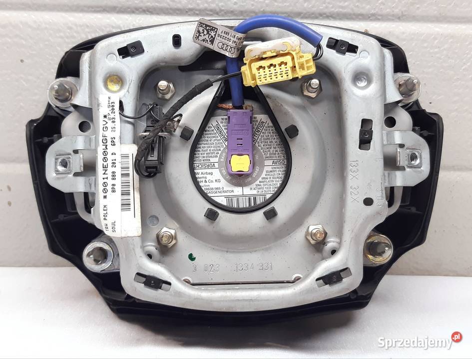 PODUSZKA KIEROWCY AIRBAG AUDI A3 8P 8P0880201D dolnośląskie Mielęcin