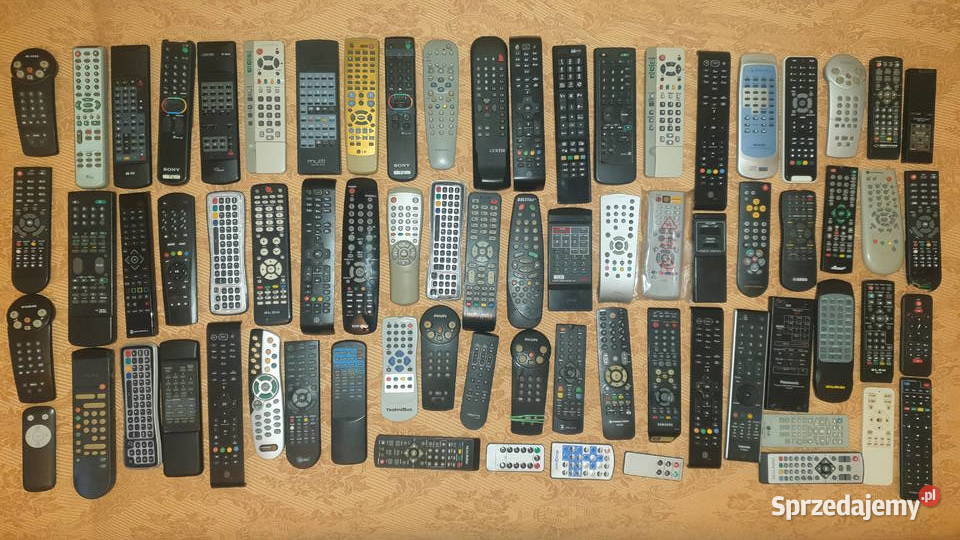 75 sztuk różnych starszych pilotów VIDEO TV mazowieckie Warszawa sprzedam