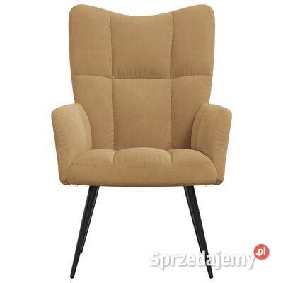 vidaXL Fotel brązowy obity aksamitemsku328081 Warszawa