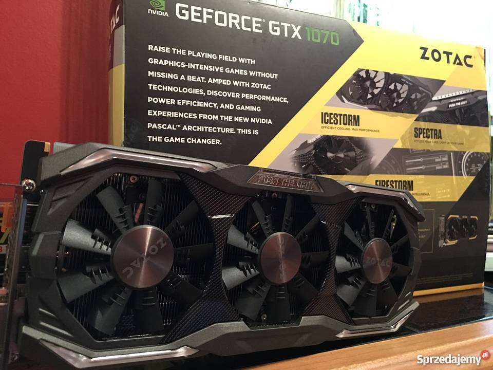 GeForce ZOTAC GTX 1070 AMP EXTREME 8GB GDDR5 Komputery i Akcesoria