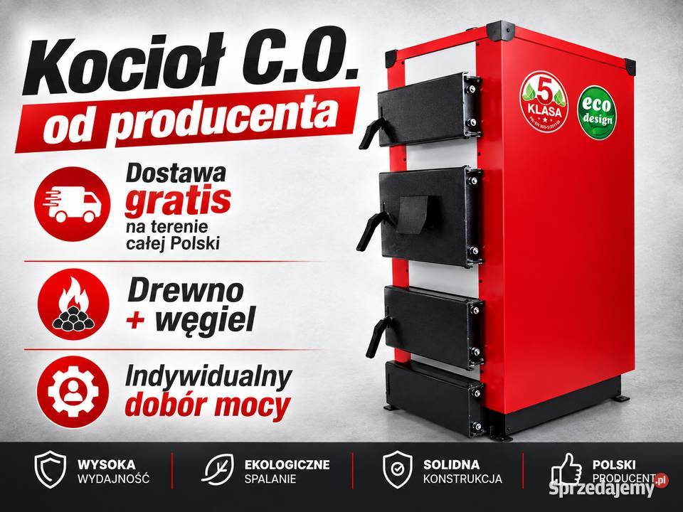Piec Kocioł CO Węgiel Drewno PRODUCENT 5 eco lubelskie Chełm