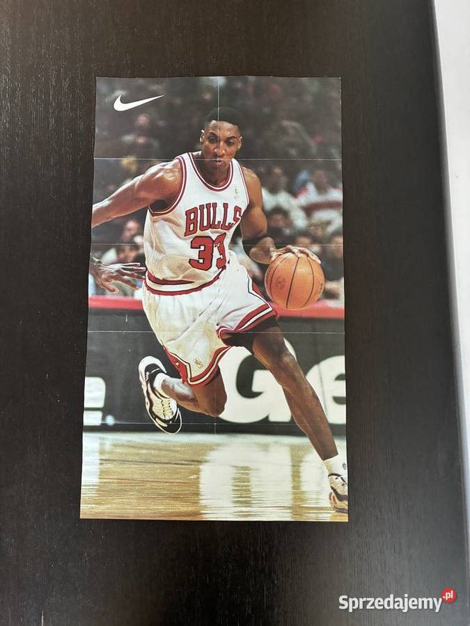 Plakat dwustronny Nike Just Do It 1997 S Pippen wielokolorowy Plakaty Elbląg