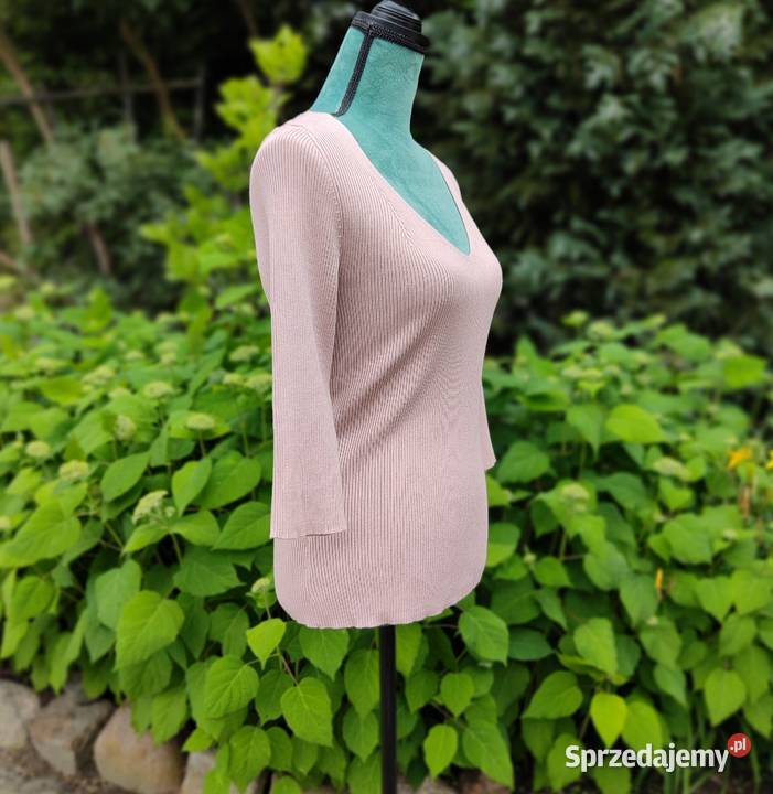 Sweter Orsay różowy L 40 wiskoza prążkowany Wkładane przez głowę  Odzież damska Szczecin