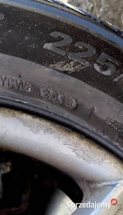 Alufelgi 5 x112 audi 225 55 16 z oponami Biłgoraj sprzedam