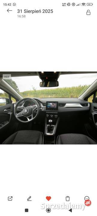 Renault Captur TCe 90 INTENS 2021r model z 2022 bluetooth Dzierżoniów