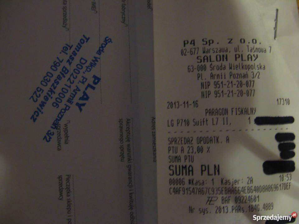 Sprzedam telefo LG L7 II Bialy Kamera video-rozmowy LG Skierniewice