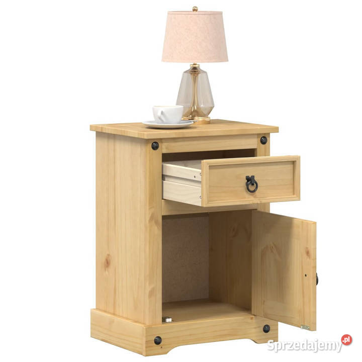Szafka nocna Corona 45x35x64 lite drewno sosnowe