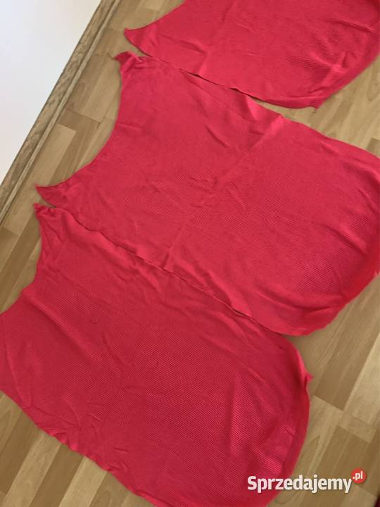 Dzianina 4 kawałki róż malina na sweter i inne Częstochowa