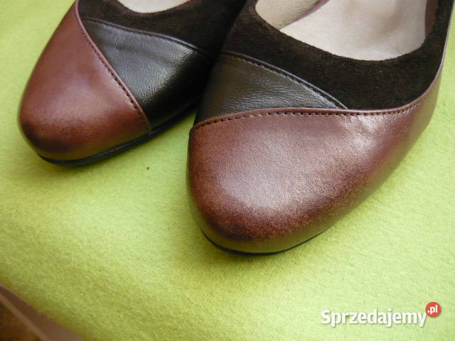 Buty damskie czółenka brązowe śląskie Myszków